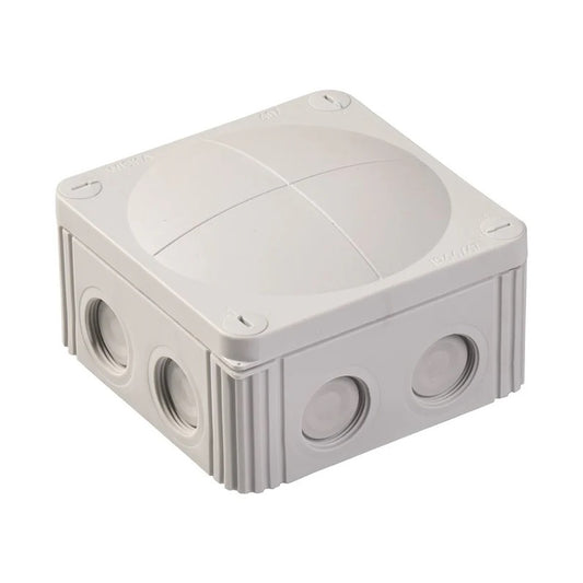 Wiska COMBI 607/5 LG Polypropylene 110 x 110 x 66mm Enclosure Grey (with 5 Pole Terminal)