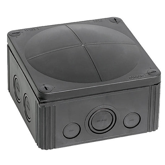 Wiska Combi 1010/5 BK Polypropylene 140 x 140 x 82mm Enclosure Black (with 5 Pole Terminal)