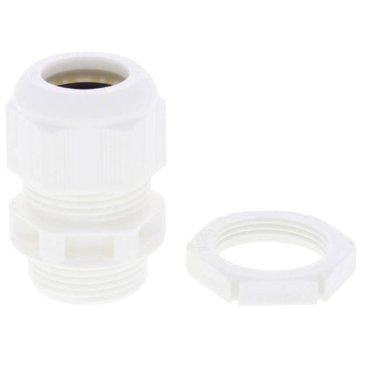 Wiska Sprint® GLP20 Plus Cable Gland with locknut IP68 White (Pack of 10)