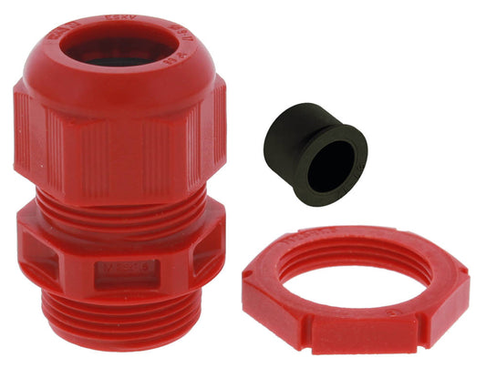 Wiska Sprint® GLP20 Plus RDE Cable Gland with locknut IP68 Red (Pack of 10)