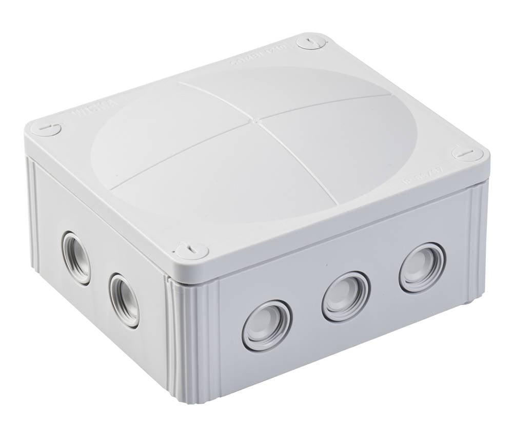 Wiska Combi 1210/5 LG Polypropylene 160 x 140 x 81mm Enclosure Grey (with 5 Pole Terminal)