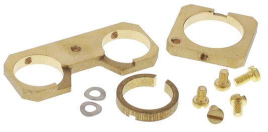 Wiska Combi 407 2 x M20 Brass Earthing Plate + 1 x M20/25 Brass Earthing Plate