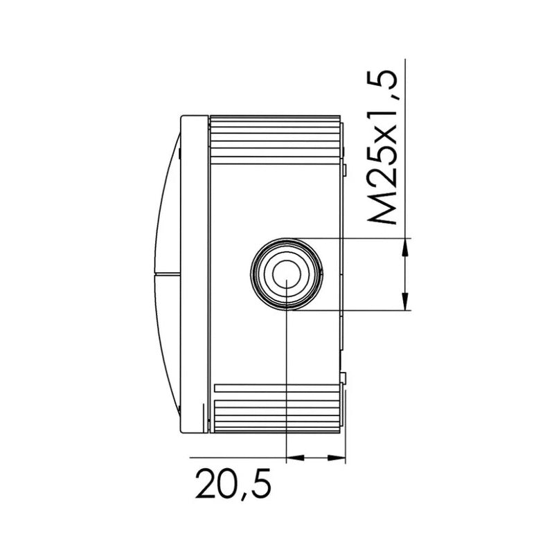 Wiska COMBI 607/5 WH Polypropylene 110 x 110 x 66mm Enclosure White (with 5 Pole Terminal)