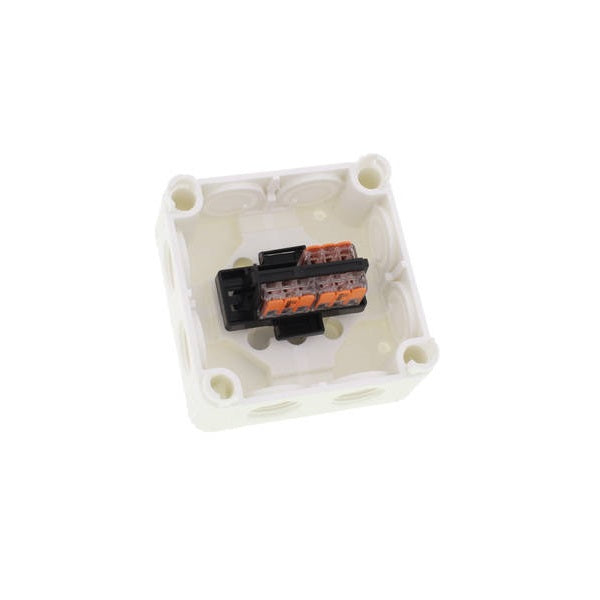Wiska Combi 308 WH Polypropylene 85 x 85 x 51mm Enclosure White IP66 3x3 Pole Wago Connectors