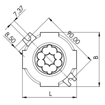 Wiska Combi 304 WH Polypropylene Ø 82 x 57mm Enclosure White IP66 3x3 Pole Wago Connectors