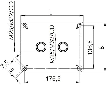 Wiska Combi 1610/CLEAR/3 LG Polypropylene 200 x 160 x 94mm Enclosure Grey Clear Lid (with 3 Pole Terminal)