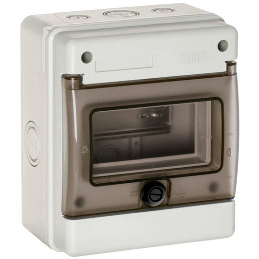 Wiska Indubox Insulated IP65 Weatherproof Consumer Unit Enclosure 6 Modules