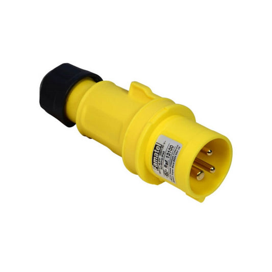 Famatel 16A 2P+E 4h 110V Plug IP44 Yellow