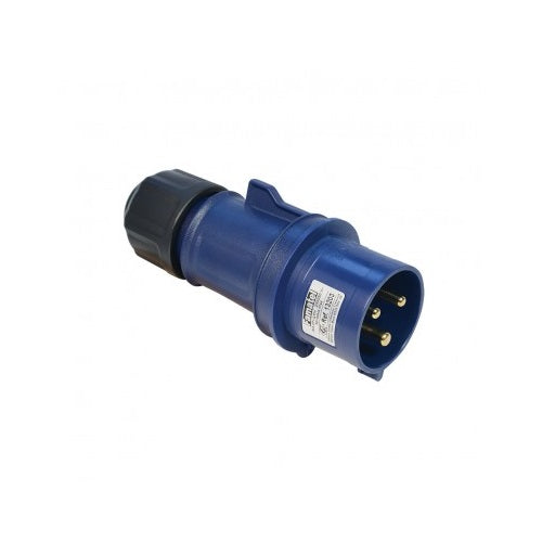 Famatel 16A 2P+E 6h 240V Plug IP44 Blue