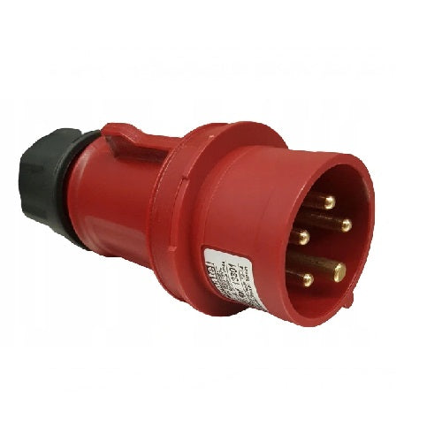 Famatel 16A 3P+N+E 6h 415V Plug IP44 Red