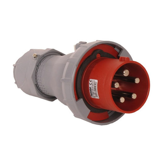 Famatel 125A 3P+N+E 6h 415V Plug IP67 Red