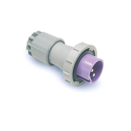 Famatel 16A 2P 24V Plug IP67 Purple