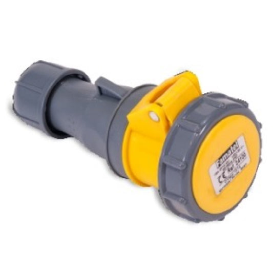 Famatel 32A 2P+E 4h 110V Coupler IP67 Yellow