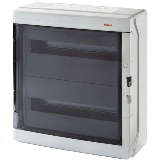 Famatel Acqua Plus IP65 Weatherproof Consumer Unit Enclosure 36 Modules (2x18)