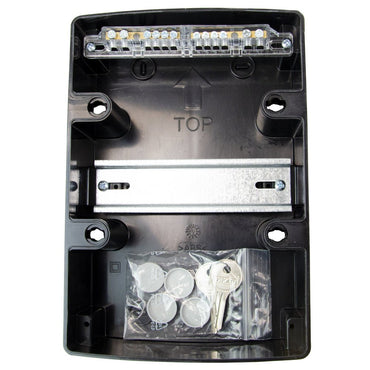 Famatel Acqua 390 Wall Mounted Enclosure 215mm x 145mm x 110mm ABS IP65 Black 4 Modules