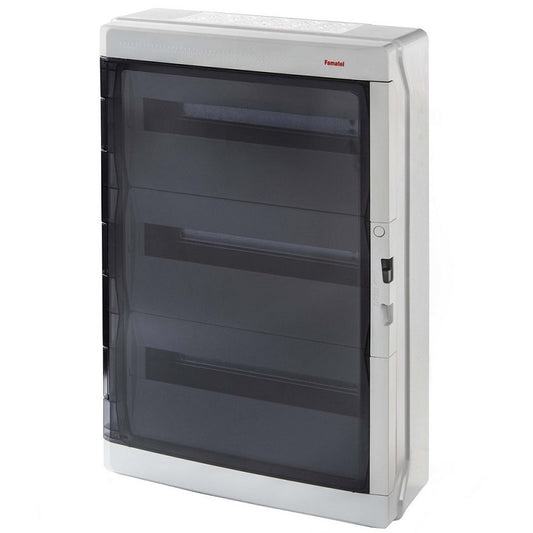 Famatel Acqua Plus IP65 Weatherproof Consumer Unit Enclosure 54 Modules (3x18)