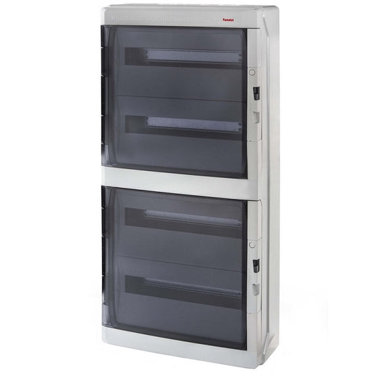 Famatel Acqua Plus IP65 Weatherproof Consumer Unit Enclosure 72 Modules (4x18)