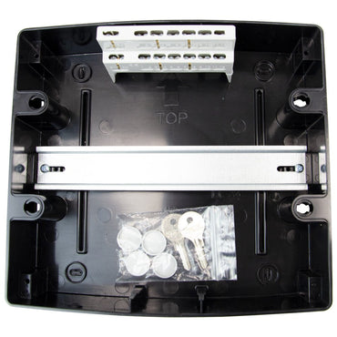 Famatel Acqua 390 Wall Mounted Enclosure 215mm x 235mm x 110mm ABS IP65 Black 8 Modules