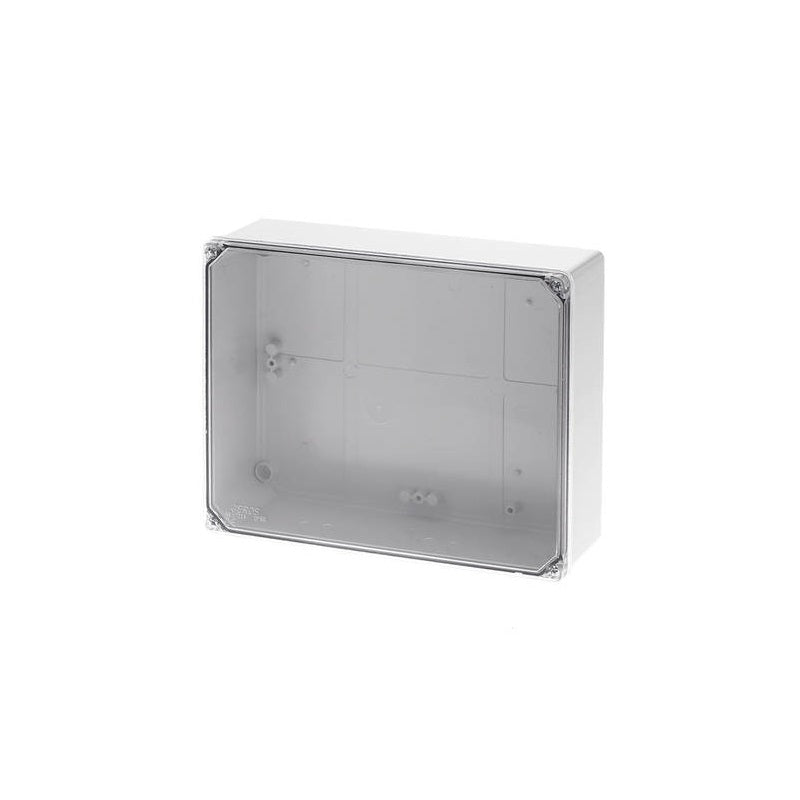 Wiska CLWIB12 Clear Lid Smooth Sided Grey Enclosure 240 x 190 x 90mm