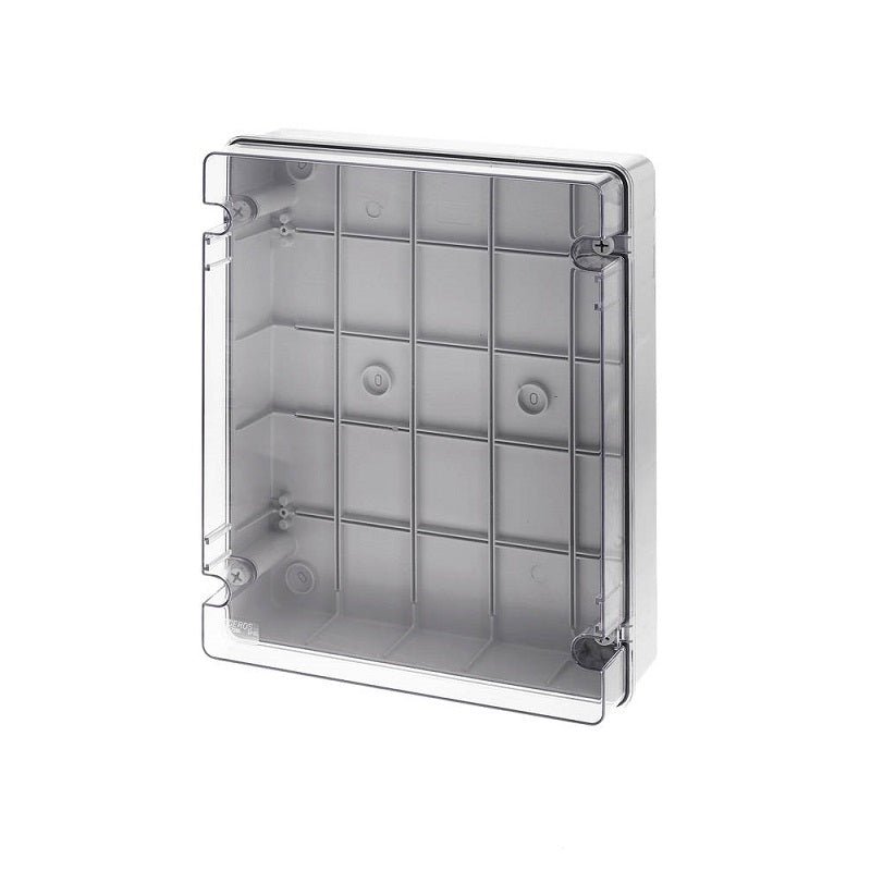 Wiska CLWIB14 Clear Lid Smooth Sided Grey Enclosure 380 x 300 x 120mm