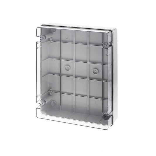 Wiska CLWIB14 Clear Lid Smooth Sided Grey Enclosure 380 x 300 x 120mm