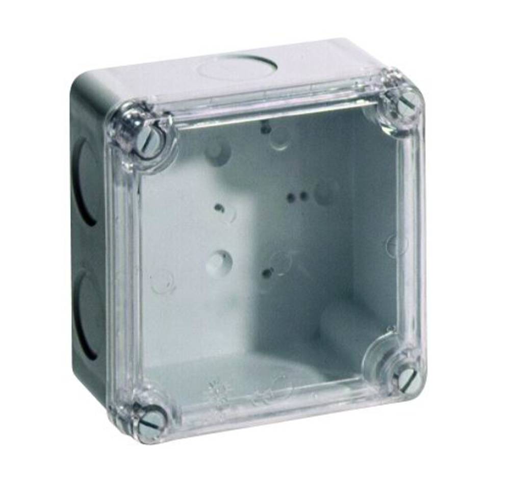 Wiska CLWIB1 Clear Lid Smooth Sided Grey Enclosure 110 x 110 x 60mm