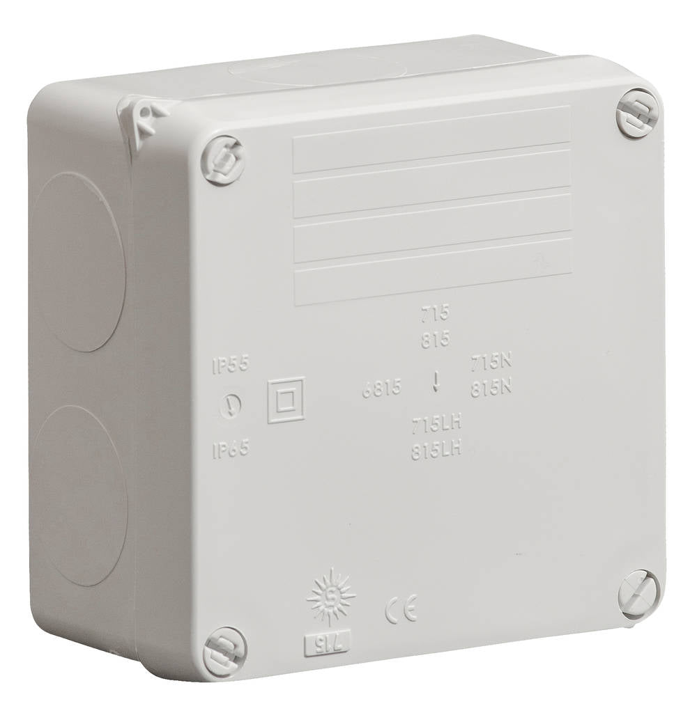 Wiska WIB1 Smooth Sided Grey Enclosure 110 x 110 x 60mm