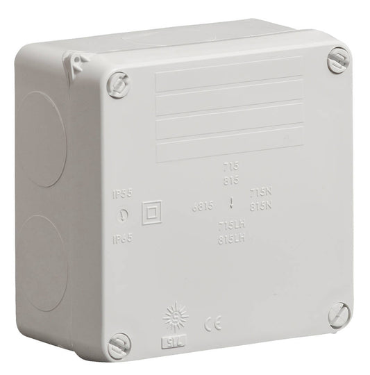 Wiska WIB1 Smooth Sided Grey Enclosure 110 x 110 x 60mm