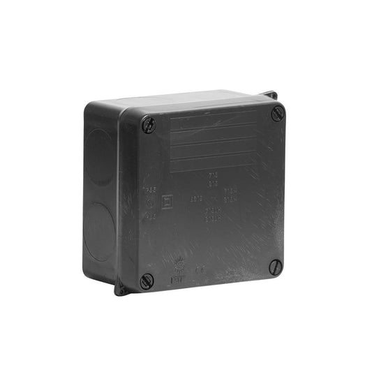 Wiska WIB1 Smooth Sided Black Enclosure 110 x 110 x 60mm