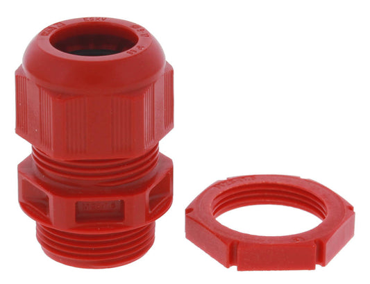 Wiska Sprint® GLP25 Plus Cable Gland with locknut IP68 Red (Pack of 10)