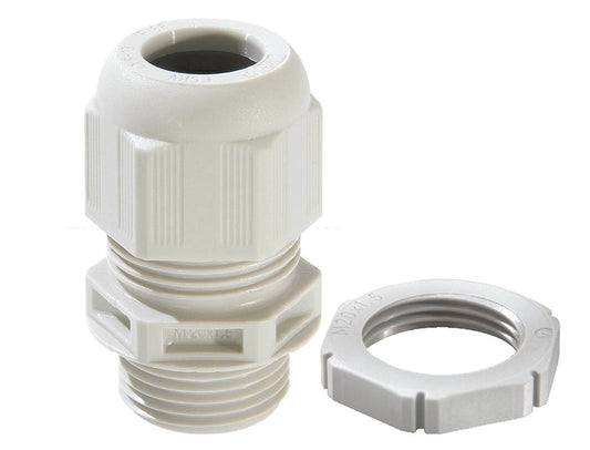 Wiska Sprint® GLP16 Cable Gland with locknut IP68 Grey (Pack of 10)