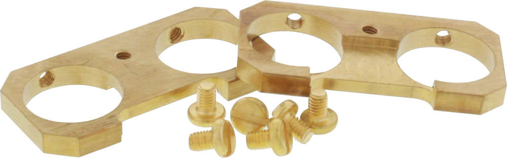 Wiska Combi 308 2 x M20 Brass Earthing Plate (Pack of 2)