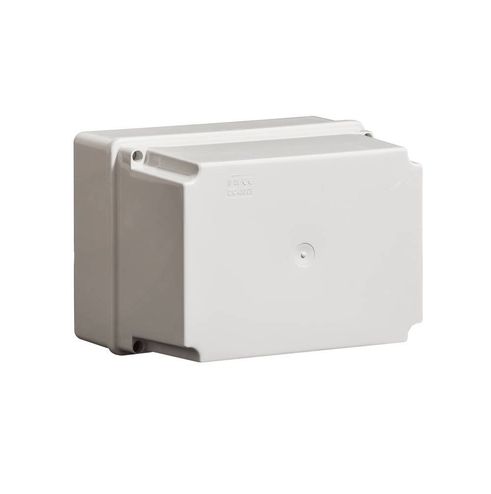 Wiska DLWIB11/DR Deep Lid Smooth Sided Grey Enclosure c/wDin Rail 190 x 140 x 140mm