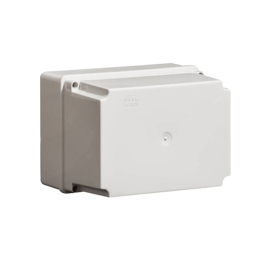 Wiska DLWIB11/DR Deep Lid Smooth Sided Grey Enclosure c/wDin Rail 190 x 140 x 140mm