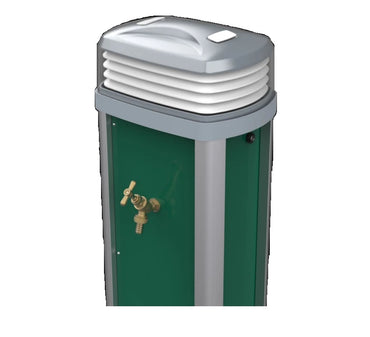 Rolec 18th Edition Quantum Touring Bollard 1000mm 4 Way 16A Interlock Socket + Water Tap + KWH Meter