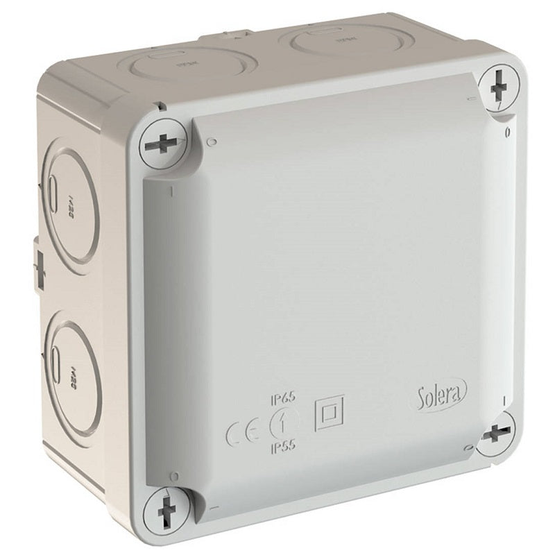 Wiska WUB1 Pre-Cut 7 x M25 Openings Grey Enclosure 100 x 100 x 55mm