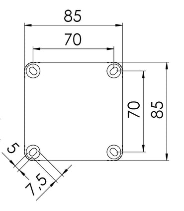 Wiska COMBI 308/5 WH Polypropylene 85 x 85 x 51mm Enclosure White (with 5 Pole Terminal)