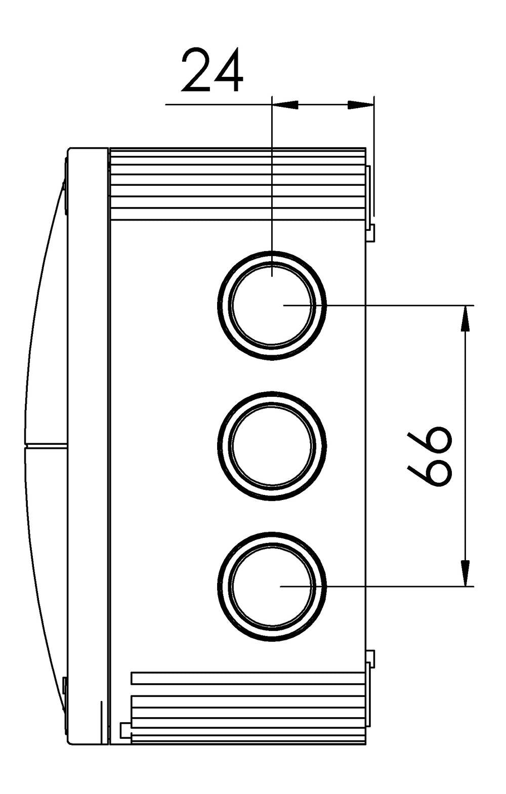 Wiska COMBI 1010/5 LG Polypropylene 140 x 140 x 82mm Enclosure Grey (with 5 Pole Terminal)