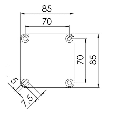 Wiska Combi 308 BK Polypropylene 85 x 85 x 51mm Enclosure Black IP66 3x3 Pole Wago Connectors