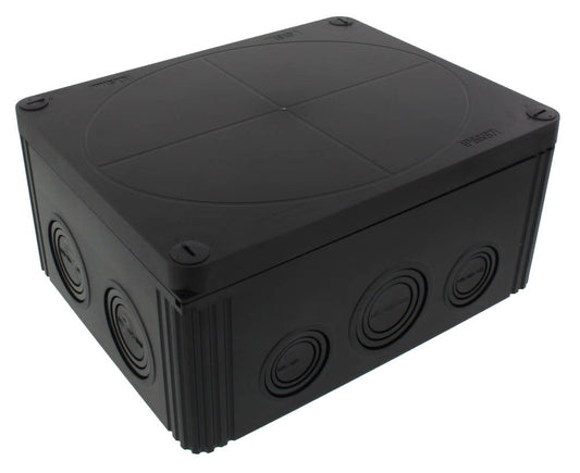Wiska Combi 1610/3 BK Polypropylene 200 x 160 x 94mm Enclosure Black (with 3 Pole Terminal)