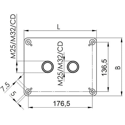 Wiska Combi 1610/3 WH Polypropylene 200 x 160 x 94mm Enclosure White (with 3 Pole Terminal)