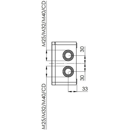 Wiska Combi 1610/3 WH Polypropylene 200 x 160 x 94mm Enclosure White (with 3 Pole Terminal)