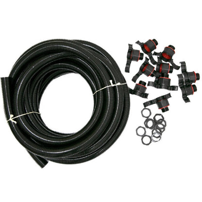 Wiska Brace 20mm Flexible Black Conduit Contractor Pack c/w 10 Glands & Locknuts IP68
