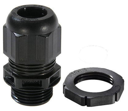 Wiska Sprint® GLP40 Cable Gland with locknut IP68 Black (Pack of 1)