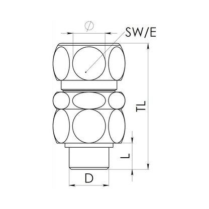 Wiska ShieldGland M20 Pack IP68 c/w Brass Locknut & Earth Tag Clamping Range 7-16mm (2 Per Pack)