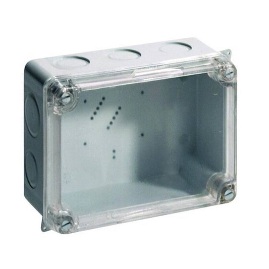 Wiska CLWIB2 Clear Lid Smooth Sided Grey Enclosure 160 x 120 x 70mm