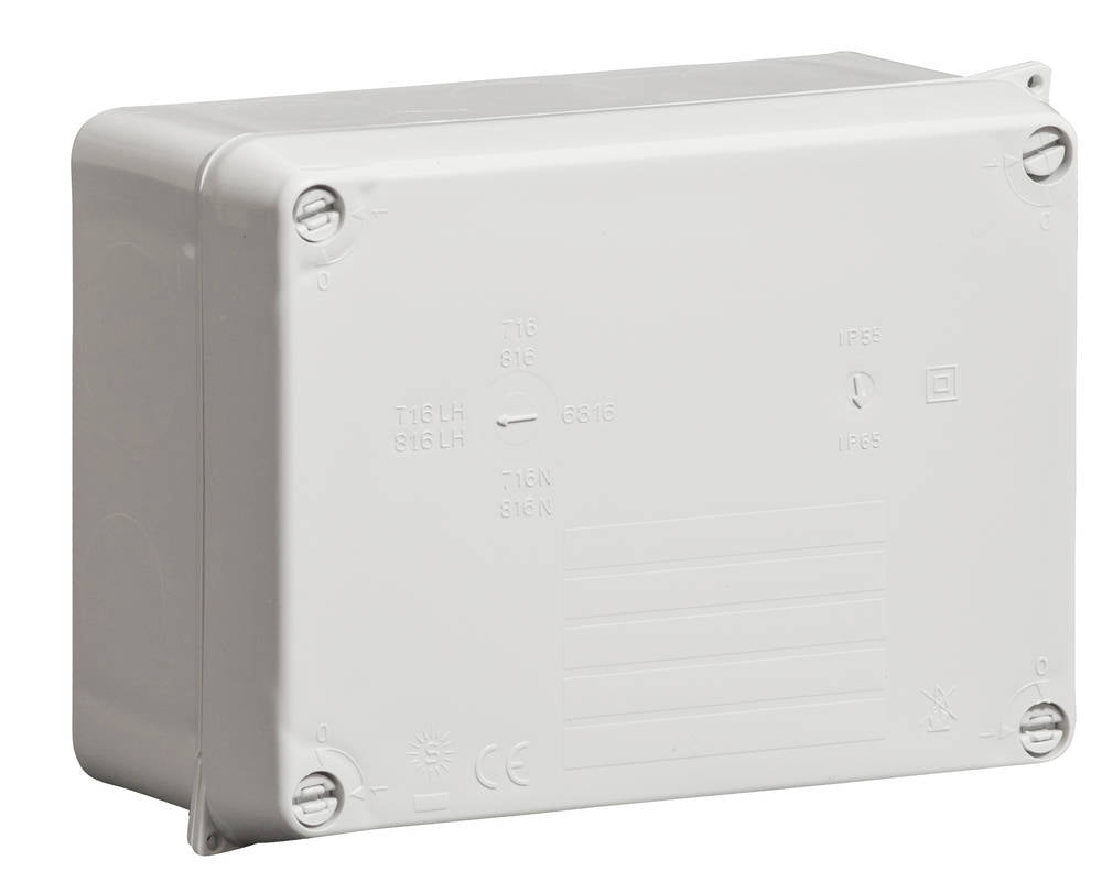 Wiska WIB2 Smooth Sided Grey Enclosure 160 x 120 x 70mm