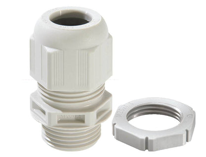 Wiska Sprint® GLP12 Cable Gland with locknut IP68 Grey (Pack of 10)