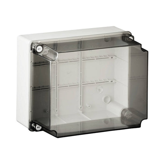 Wiska CLDLWIB13 Deep Clear Lid Smooth Sided Grey Enclosure 320 x 220 x 180mm