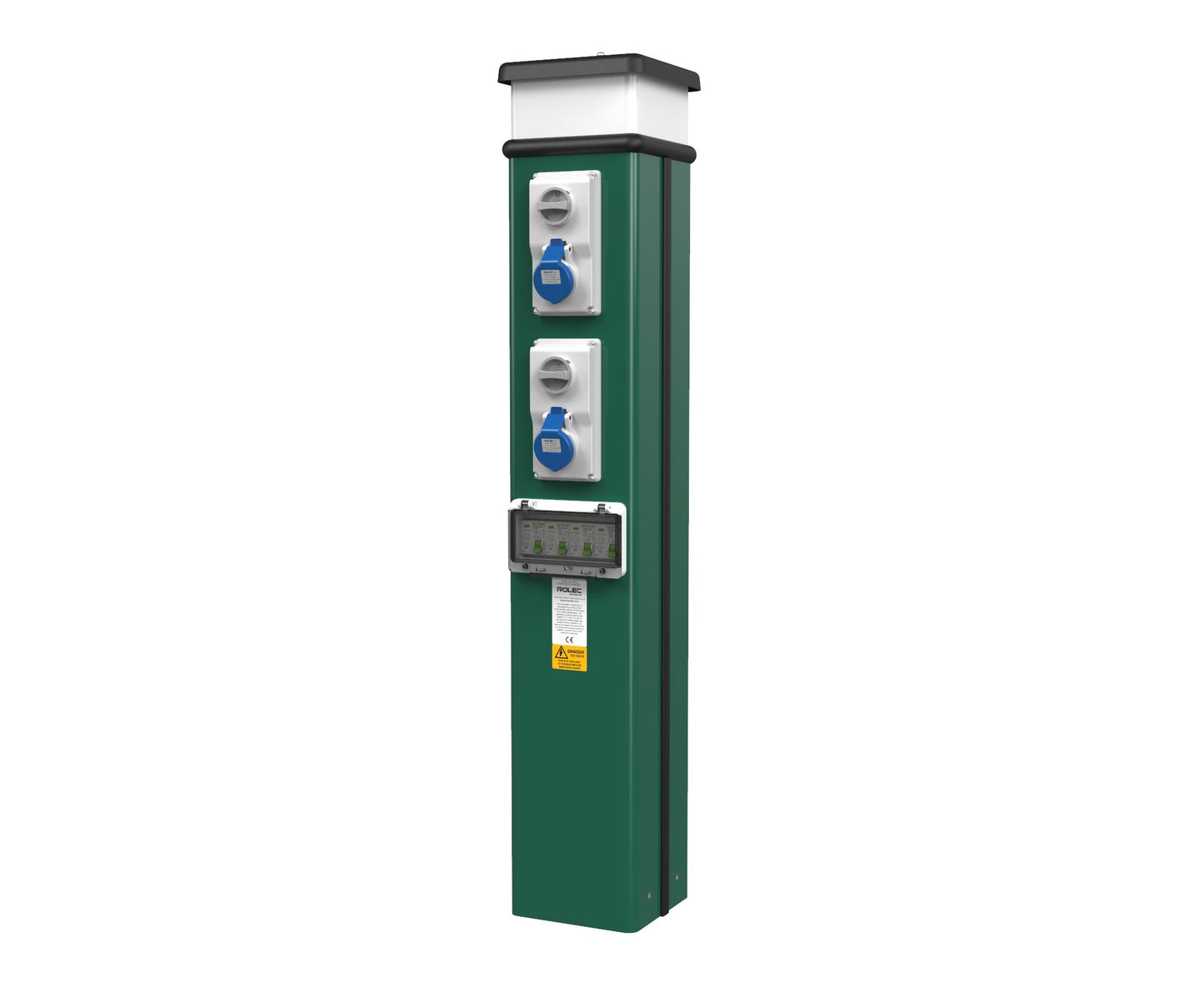 Rolec 18th Edition Classic Touring Bollard 1000mm 4 Way 16A Interlock Socket